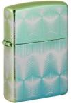 Zippo 49813 Zippo öngyújtó magasfényű pávakék, mintával (49813 Zippo öngyújtó magasfényű pávakék, mintával)