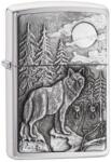 Zippo 20855 Zippo öngyújtó, szálcsiszolt króm színben - Erdei farkas (20855 Zippo öngyújtó, szálcsiszolt króm színben - Erdei farkas)