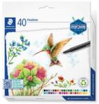 STAEDTLER Tűfilc készlet, 0, 3 mm, STAEDTLER "Triplus 334 Design Journey", 40 különbözõ szín (40 db) (TS334C40C)