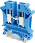 Tracon Electric Tracon TSKA6-K Nullavezető ipari sorozatkapocs, csavaros, sínre, kék 0, 2-6mm2, 800VAC, 57A (TSKA6-K)