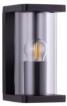 Nova Luce Adoray fekete-átlátszó kültéri fali lámpa (NL-9030579) E27 1 izzós IP65 (NL-9030579)