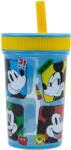 Stor Disney Mickey Fun-Tastic szilikon szívószálas pohár 420 ml (STF74386)