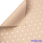  Pici pöttyös fólia ív 58x58cm 20db/cs - Natúr