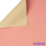  Kétszínű fólia ív 58cm x 58cm - Világoszöld-Púder rózsaszín