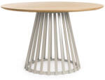 Bizzotto Masa rotunda otel taupe mdf natur Cillian 120x76 cm (0732246)