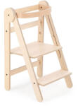 MamaToyz Turn de invatare pliabil MamaToyz Learning Tower din lemn Natur (Mtyz_fold) Scaun de masa bebelusi, inaltator