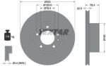 TEXTAR Disc frana TEXTAR PRO 92042203 (92042203)