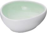 LE COQ PORCELAINE LE COQ Ninfa Négyzet alakú tányér, hossza: 110 mm, szélessége: 105 mm, aquamarin, matt/fehér