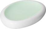 LE COQ PORCELAINE LE COQ Ninfa Ovális tányér, Hossz: 265 mm, Szélesség: 175 mm, akvamarin, matt/fehér