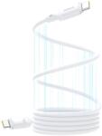 Baseus PicoGo Magnetic Liquid Silicone USB-C to USB-C Cable 240W - кабел с вграден магнитен органайзер с бързо зареждане за устройства с USB-C порт (100 см) (бял)