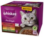 Whiskas Adult Pure Delight Lédús falatokat zselében 24x85 g darabok marhahússal, csirkével, bárányhússal, baromfival felnőtt macskáknak