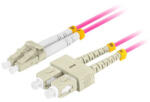 Lanberg Optikai patch MM LC/UPC-SC/UPC duplex 3m LSZH OM4 50/125 3.0mm lila