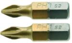 Jufisto Varfuri, biti, PH3, 1/4", set 2 buc, PH3x25 mm, Jufisto GartenVIP DiyLine (W29A013) Surubelnita
