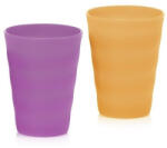 Tupperware Új hullám pohár tető nélkül, 2 db (330 ml), Narancs + lila - Tupperware