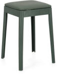 Bizzotto Set 4 tabureti polipropilena piele ecologica verde petrol Scooby 34x34x49 cm (0734522)