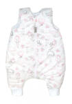 AMY Sac de dormit cu picioare, bumbac 2.5 Tog, Dolly Doll Roz, S, 6-24 luni (84745)