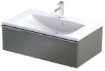 Oristo Etna szekrény 79.6x45.5x25 cm mosdókagyló alá akasztható zöld OR52-SD1S-80-17