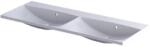 Oristo Uni mosdótál 120x46.5 cm négyszögletes beépíthető fehér UME-AM-120-92-D-BO