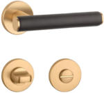 APRILE EGERIA Körrozettás R SLIM 7MM KG /Barna bőr - Szatén arany színű / Barna bőr WC (AS-EGERIA-R-7S-KG-BROWN-LEATHER-58)