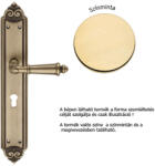  Linea Cali Aida aranyozott XL Pajzsos kilincsgarnitúra 1610 PL OZ (LC-K586-OZ)