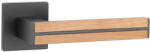 APRILE IMPERATA Négyzetrozettás Q SLIM 7MM BK-Tölgyfa/Fekete (CSAK KILINCS FELSŐ ROZETTÁ (AS-IMPERATA-Q-7S-BK-OAK-WOOD)