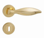 Linea Cali Delfino fényes arany / matt arany körrozettás kilincsgarnitúra 955 RB 102 OM (LC-K255-OM)