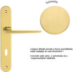 LINEA CALI Brixia szatén réz Pajzsos kilincsgarnitúra 760 PL OS (LC-K154-OS)