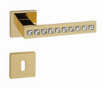 Linea Cali Reflex matt króm négyzetrozettás kilincsgarnitúra 1215 RB 019 OC (LC-K483-OC)