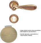 Linea Cali Aisha matt patinás díszes rozettás kilincsgarnitúra 1650 RB 115 PM (LC-K001-PM)