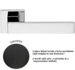  Linea Cali Corner Zincral matt fekete lapos négyzetrozettás kilincsgarnitúra 505 RB 024 VE (LC-K181-VE)