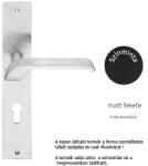 Linea Cali Turbo Zincral matt fekete Pajzsos kilincsgarnitúra 470 PL VE (LC-K560-VE)