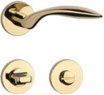 APRILE GERBERA Körrozettás R SLIM 7MM LG PVD - Fényes arany színű PVD WC (AS-GERBERA-R-7S-LG-PVD-58)