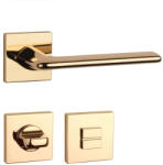 APRILE LILA Négyzetrozettás Q SLIM 7MM LG - Fényes arany színű WC (AS-LILA-Q-7S-LG-58)