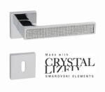  Linea Cali Zen Mesh fényes króm négyzetrozettás kilincsgarnitúra 1157 RB 019 CR (LC-K567-CR)