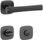  APRILE DAVIDIA Négyzetrozettás QR SLIM 7MM BK/ Fekete bőr - Fekete/ Fekete bőr WC (AS-DAVIDIA-QR-7S-BK-BLACK-LEATHER-58)