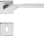 LINEA CALI Twist Zincral matt króm lapos négyzetrozettás kilincsgarnitúra 489 RB 024 CS (LC-K575-CS)