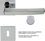 LINEA CALI Dafne matt króm lapos négyzetrozettás kilincsgarnitúra 509 RB 019 CS (LC-K206-CO)