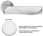  Linea Cali Duna fényes króm körrozettás kilincsgarnitúra 1410 RB 023 CR (LC-K288-CR)