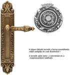 LINEA CALI Arcadia francia króm kilincsgarnitúra XL Pajzsos 1641 PL NF (LC-K058-NF)