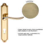 Linea Cali Beta matt patinás Pajzsos kilincsgarnitúra 488 PL PM (LC-K105-PM)