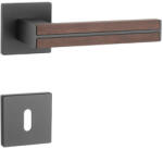 APRILE IMPERATA Négyzetrozettás Q SLIM 7MM BK-Szantálfa/Fekete BB (AS-IMPERATA-Q-7S-BK-SANDALWOOD-51)