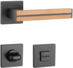 APRILE IMPERATA Négyzetrozettás Q SLIM 7MM BK-Tölgyfa/Fekete WC (AS-IMPERATA-Q-7S-BK-OAK-WOOD-58)