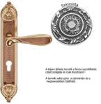 Linea Cali Aisha francia króm Pajzsos kilincsgarnitúra 1650 PL NF (LC-K004-NF)