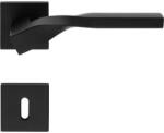  Linea Cali Twist Zincral matt fekete lapos négyzetrozettás kilincsgarnitúra 489 RB 024 VE (LC-K552-VE)