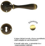 Linea Cali Tosca fényes réz körrozettás kilincsgarnitúra 745 RB 110 LU (LC-K532-LU)