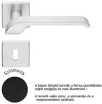 LINEA CALI Turbo Zincral matt fekete négyzetrozettás kilincsgarnitúra 470 RO 088 VE (LC-K558-VE)