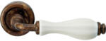  Linea Cali Erica antik réz / fehér porcelán körrozettás kilincsgarnitúra 1295 RB 103 AN (LC-K356-AN)