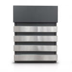 Gomboss/Perfekto Postaláda Four-Lines 1. Antracit-szálcsiszolt (49-P00042-29)