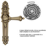 Linea Cali Charme francia króm Pajzsos kilincsgarnitúra 1590 PL NF (LC-K177-NF)