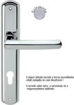  Linea Cali Dafne matt króm Pajzsos kilincsgarnitúra 509 PL CS (LC-K208-CO)